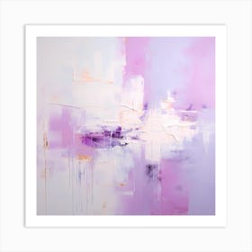 Lilac Dreamweave: Serene Canvas Art Print