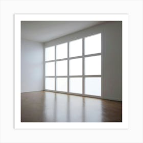 Empty Room With White Walls 1 Art Print