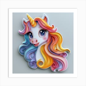 Unicorn 509 Art Print