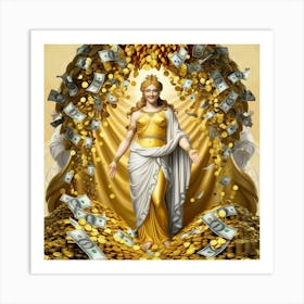 Goddess Of Money35 Art Print