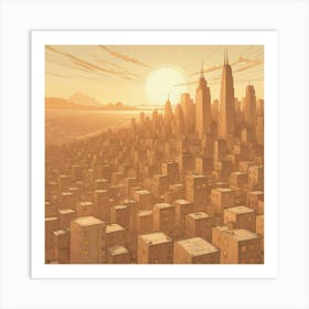 Futuristic Cityscape 21 Art Print