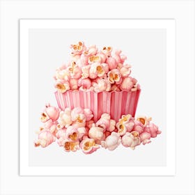 Pink Popcorn 11 Art Print