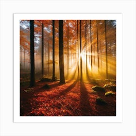 Autumn Forest 118 Art Print