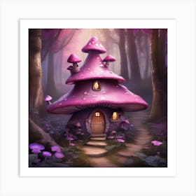 At home with mushrooms Art Print