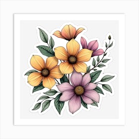 Flowers In A Vase Art Print