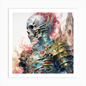 Skeleton In Armor 1 Art Print