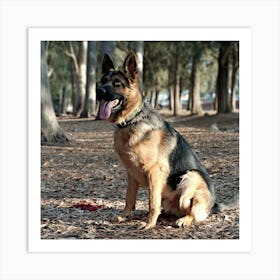 German Shepherd Dog Art Print