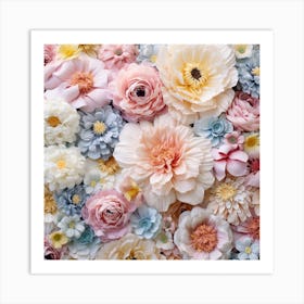 Flowers D Art Print