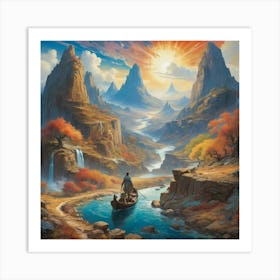 Journey paintings art print Art Print