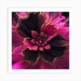 Abstract Flower 1 Art Print