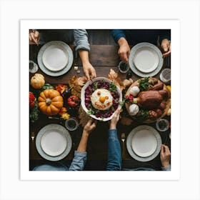 Thanksgiving Dinner Art Print