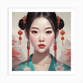 Chinese Girl Art Print