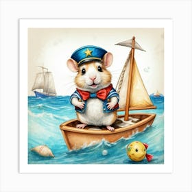 Sailor Mouse Art Print