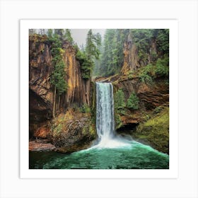 Waterfalls In The Forest Art Print