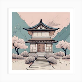 Japanese Pagoda 1 Art Print