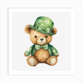 St Patrick'S Day Teddy Bear 8 Art Print