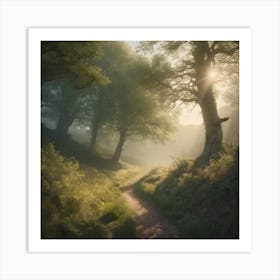 Path Through The Woods 3 Art Print