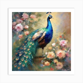 Peacock Art Print