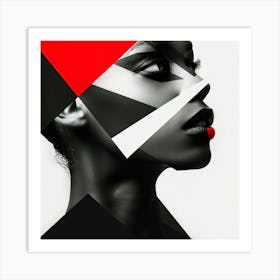 Abstract Portrait Of A Woman 4 Art Print