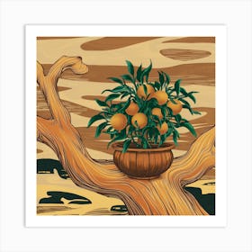 Orange Tree 3 Art Print