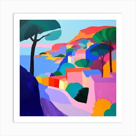 Abstract Travel Collection Monaco 1 Art Print