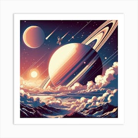 view of planets Art Print