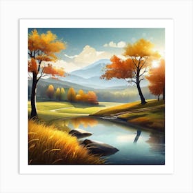 Autumn Landscape 18 Art Print