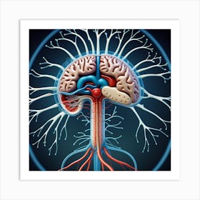 Brain And Spinal Cord 6 Art Print