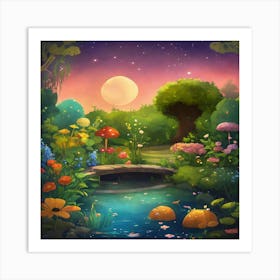 Fairy Garden 1 Art Print