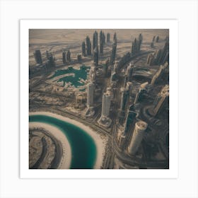 Dubai Skyline 1 Art Print