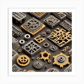 Gears And Gears 10 Art Print