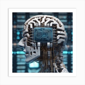 Cyborg Head 61 Art Print