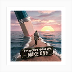 If You Can'T Find A Way Make One 2 Art Print