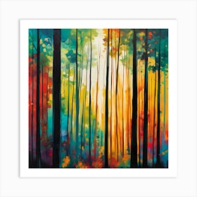 Forest Sunrise Art Print