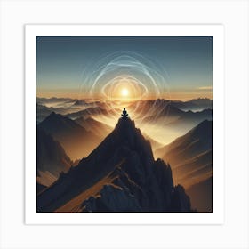 Meditation In The Mountains Art Print