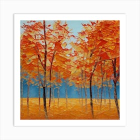 Maple Trees Art Print