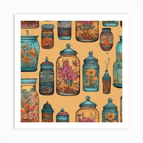 Mason Jars 1 Art Print