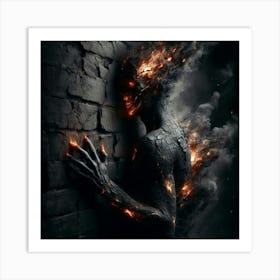 Demon Of Fire Art Print