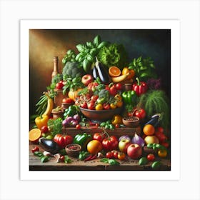 Fruit And Vegetables Art Print