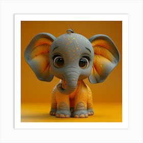 Baby Elephant 1 Art Print