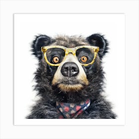 Bear In Glasses 1 Art Print