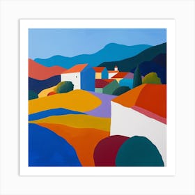 Abstract Travel Collection Bosnia Herzegovina 6 Art Print