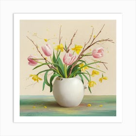 Tulips In A Vase 6 Art Print