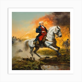 General Washington On Horseback Art Print