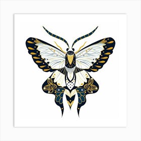 Moth Illustration 10 Art Print