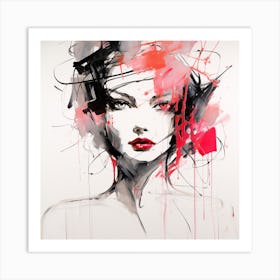 Abstract Of A Woman 17 Art Print