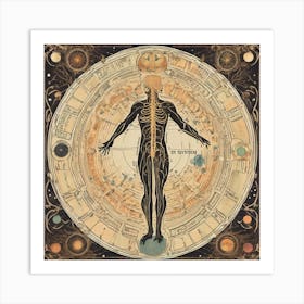 Astrological Nouveau Chart Series - 5 Art Print