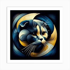 Scottish Fold Cat 04 Art Print