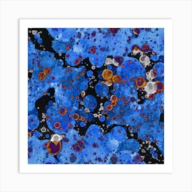 Blue Abstraction Texture Deep Ocean Floor 1 Art Print