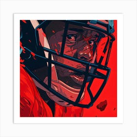 American Football Player Art Print